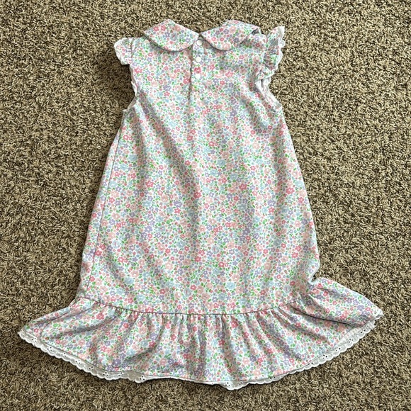 TBBC Angel Sleeve Goldie Locks Gown Mountain Brook Mini Floral Size 2T - Picture 6 of 6